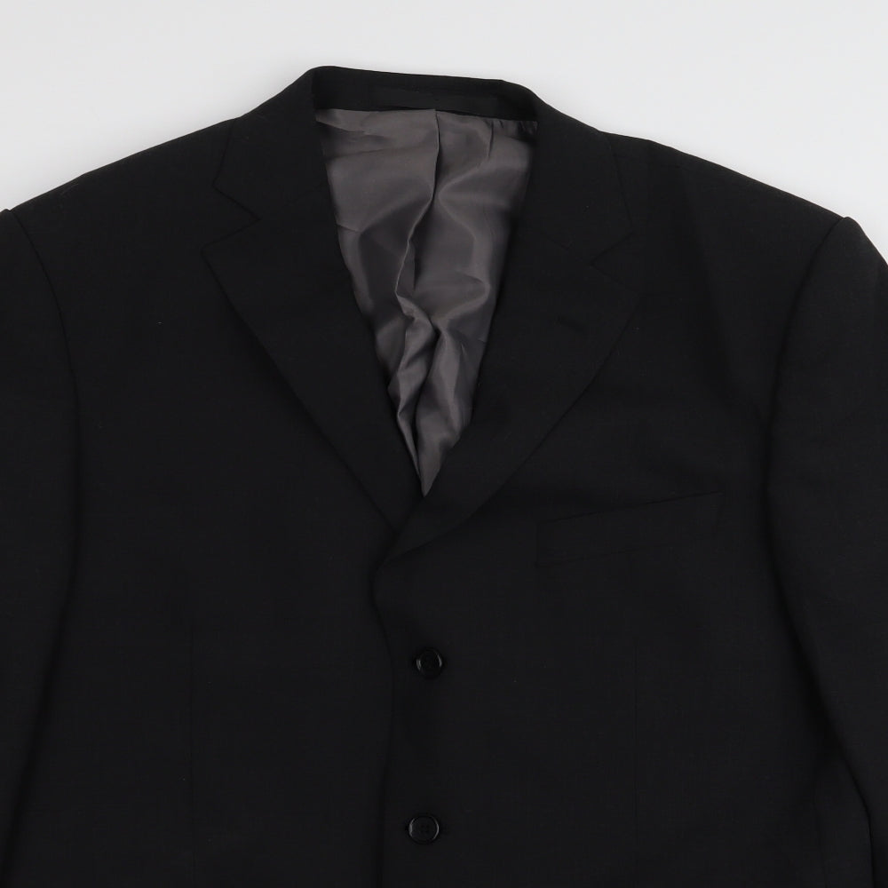 M&S Mens Black   Jacket Blazer Size 42