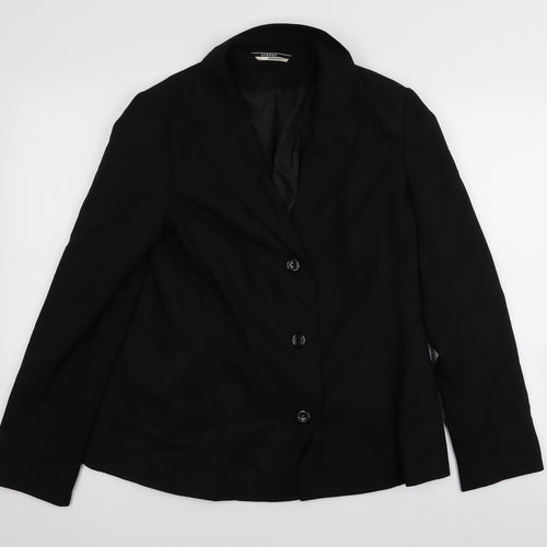 Asda George Womens Black   Jacket Blazer Size 12