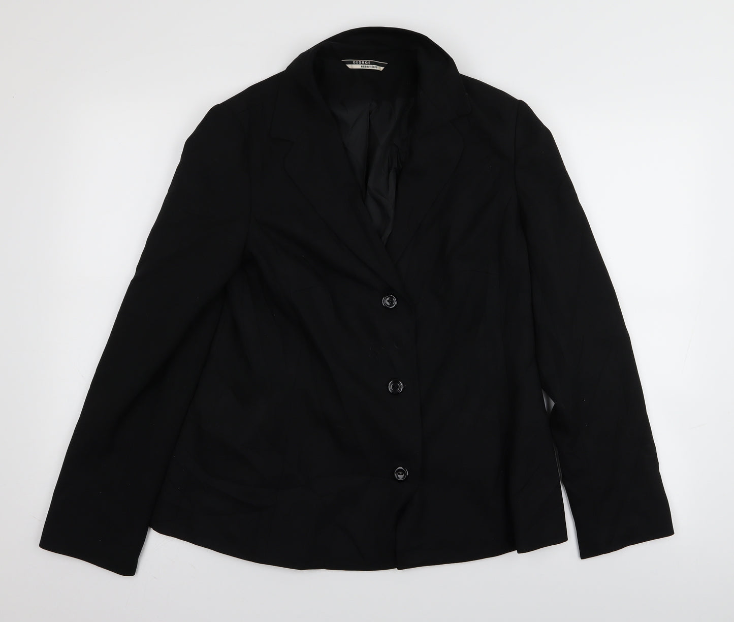 Asda George Womens Black   Jacket Blazer Size 12
