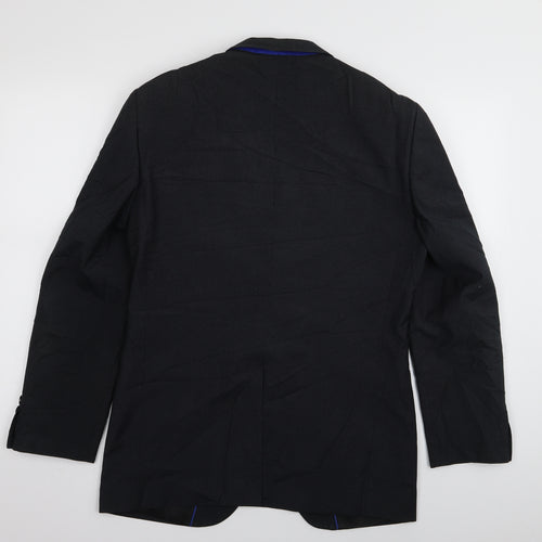 macson Mens Black Striped  Jacket Blazer Size 36