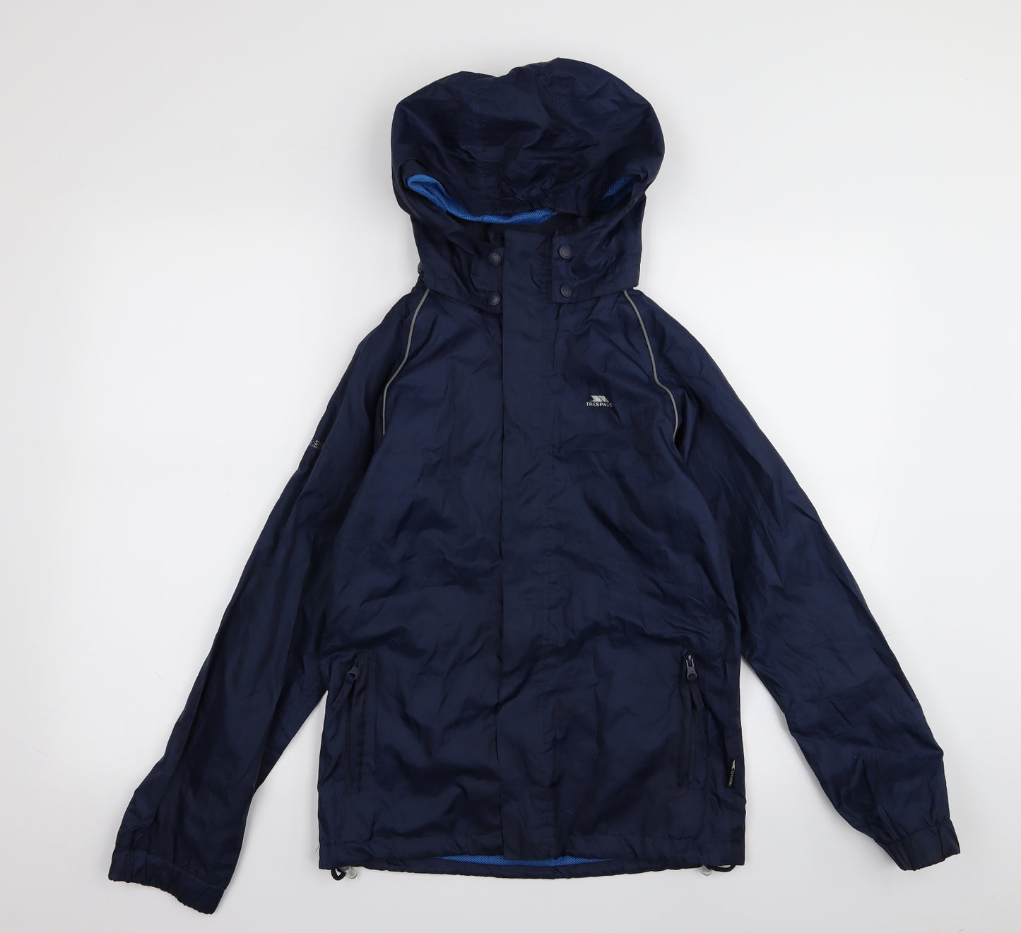 Tresspass Boys Blue   Rain Coat Coat Size 11-12 Years