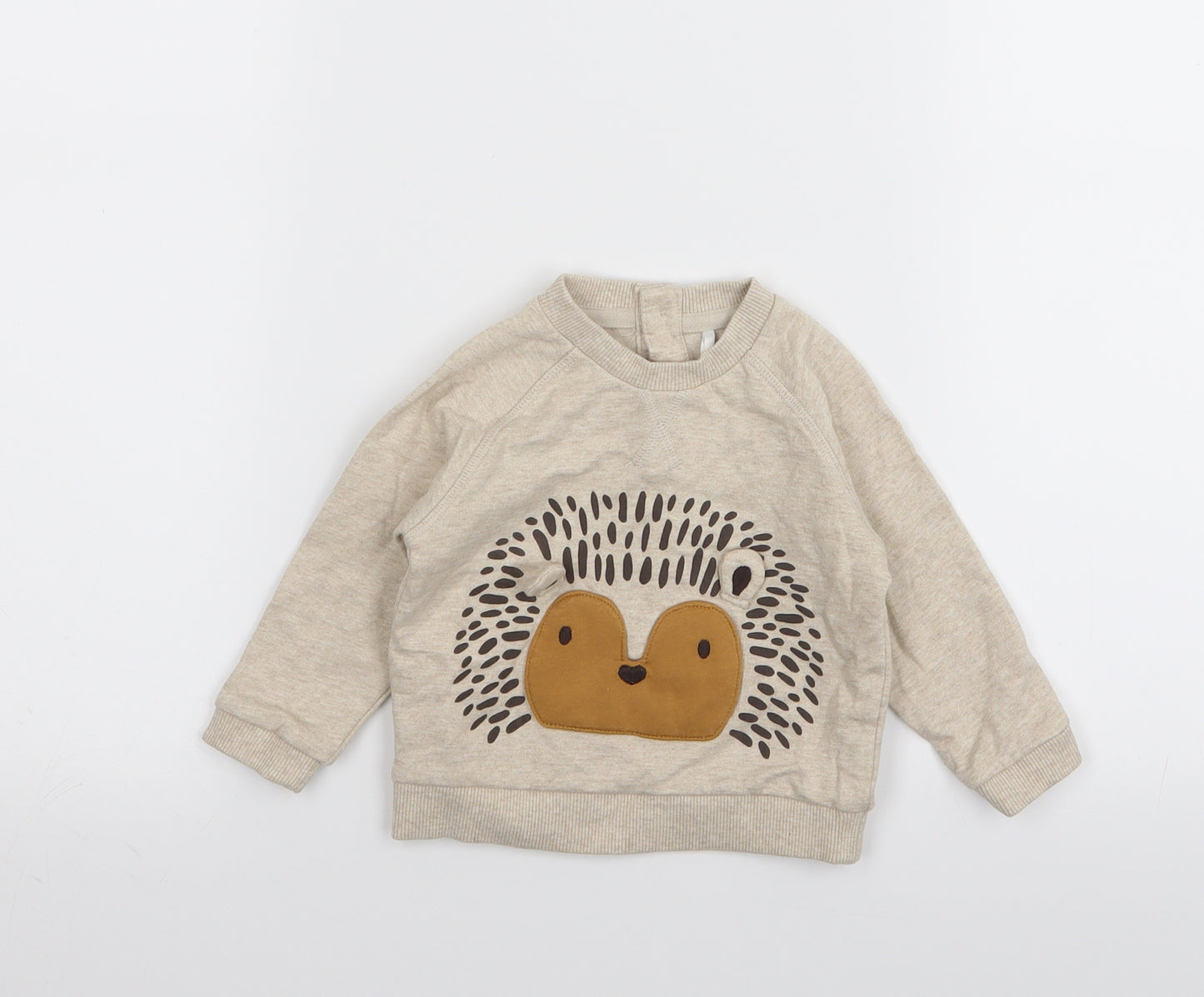 TU Baby Beige Animal Print  Pullover Jumper Size 3-6 Months