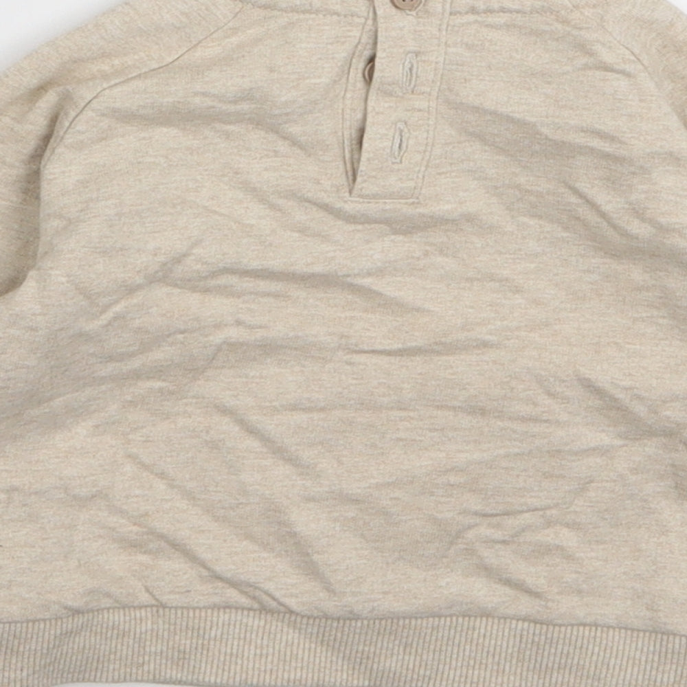 TU Baby Beige Animal Print  Pullover Jumper Size 3-6 Months
