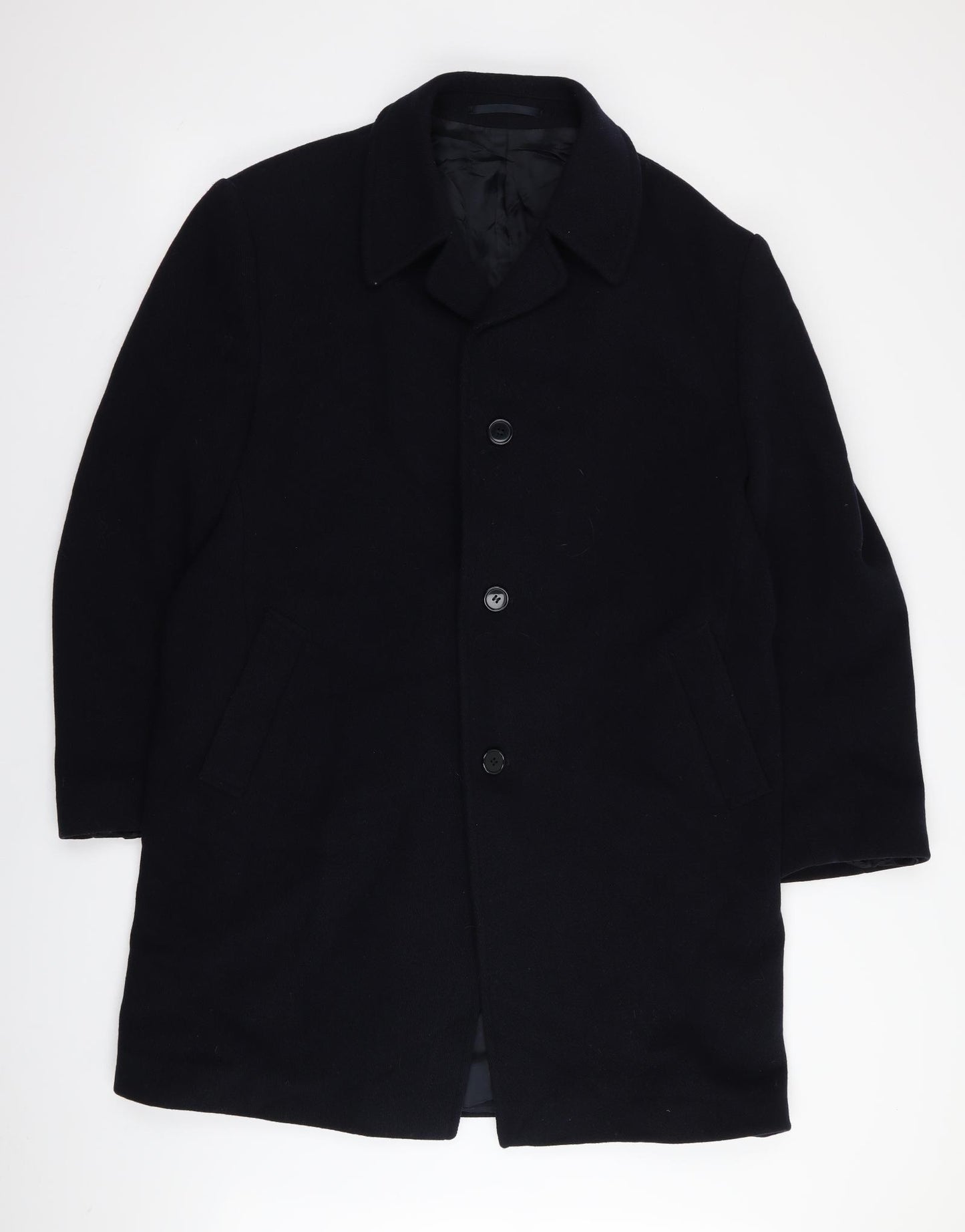 gessuto vallombose Mens Blue   Overcoat Coat Size L