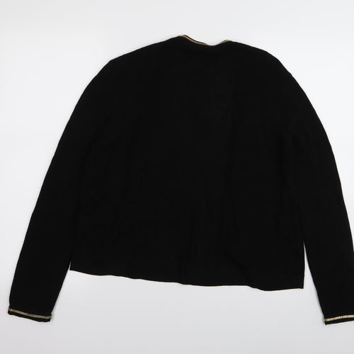 Per Una Womens Black   Cardigan Jumper Size 12