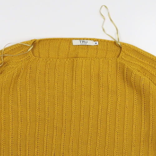 TRU collection Womens Yellow   Pullover Jumper Size M