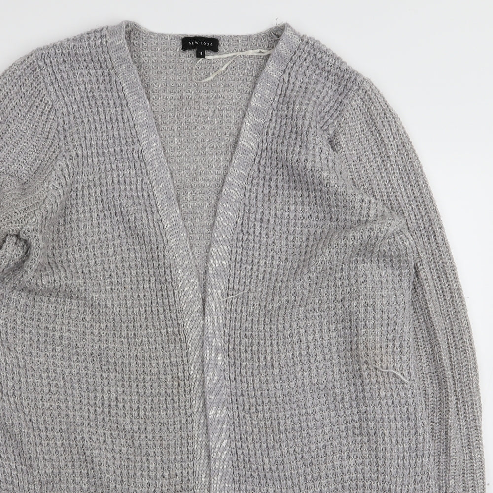 New Look Womens Grey   Cardigan Jumper Size 16