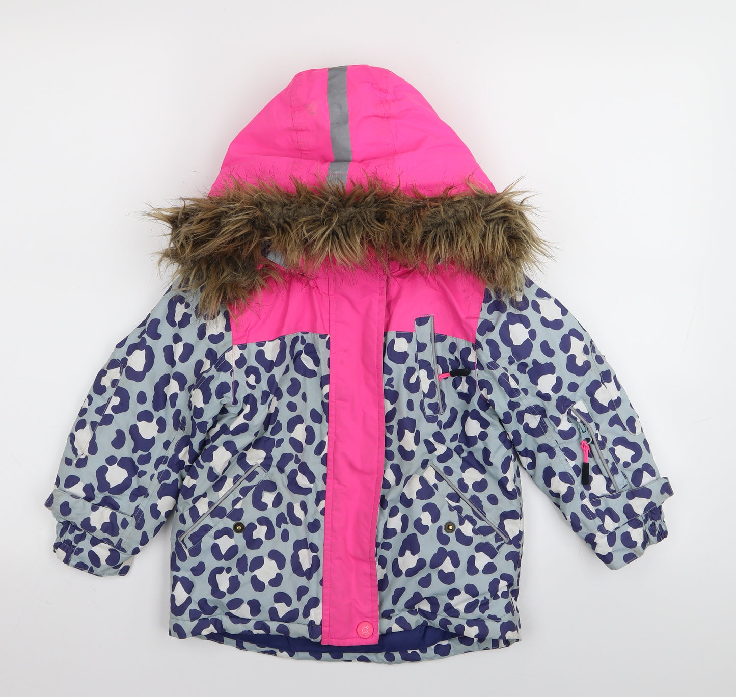 Boden Girls Multicoloured Animal Print  Basic Coat Coat Size 3-4 Years