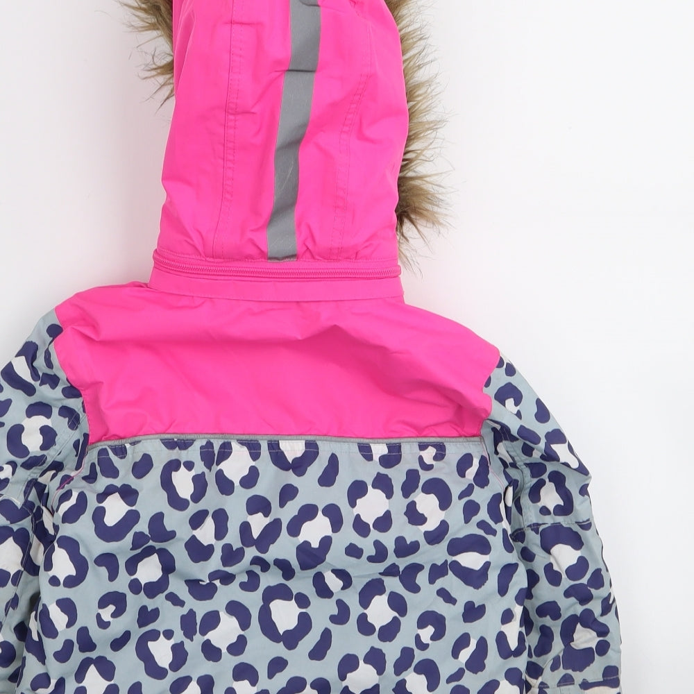Boden Girls Multicoloured Animal Print  Basic Coat Coat Size 3-4 Years