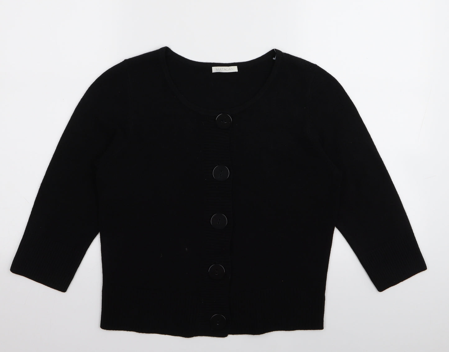 Matalan Womens Black   Cardigan Jumper Size 12