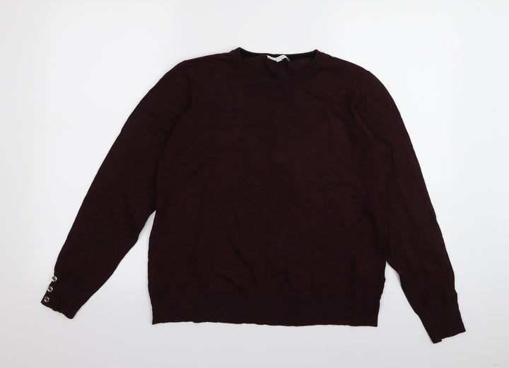 Warehouse Womens Purple Pullover Jumper Size 14
