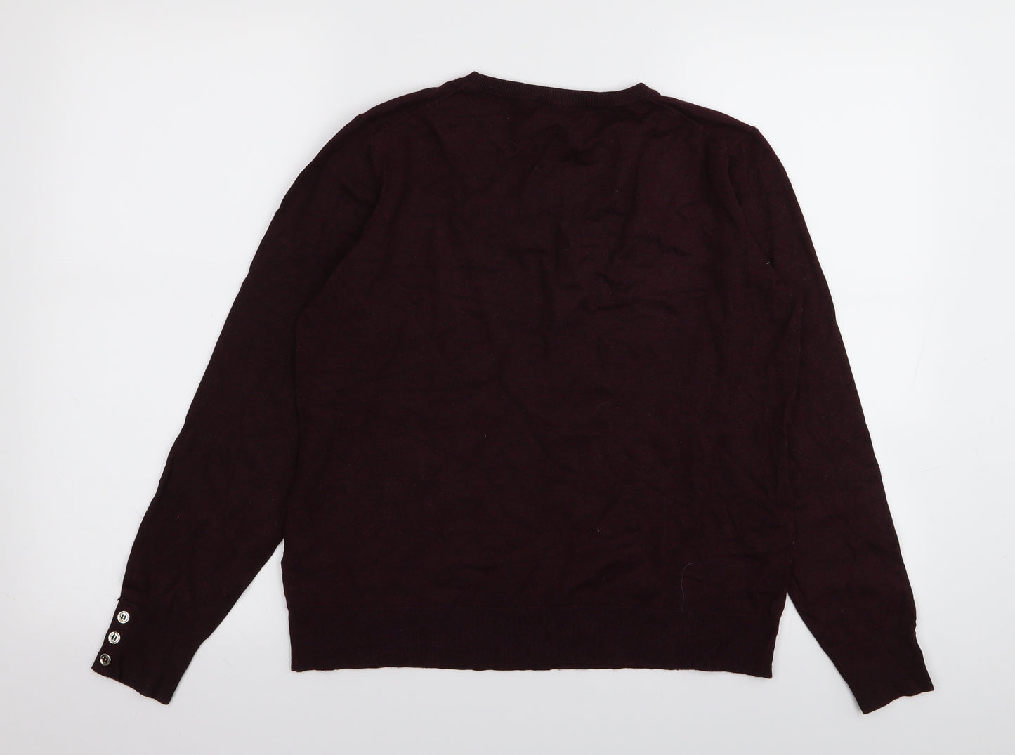 Warehouse Womens Purple   Pullover Jumper Size 14