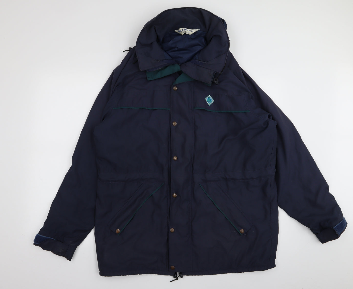LIFEBOAT Mens Blue   Jacket Coat Size M