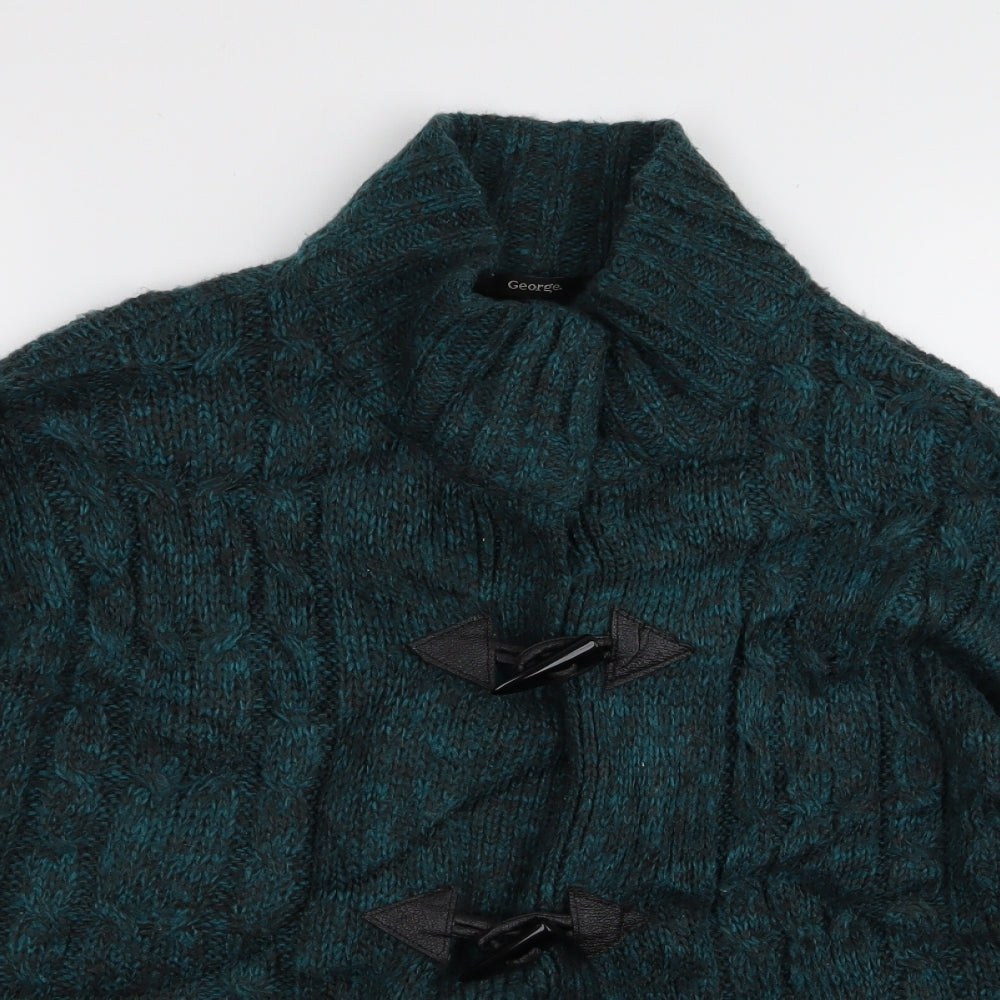Asda George Womens Green   Cardigan Jumper Size 12
