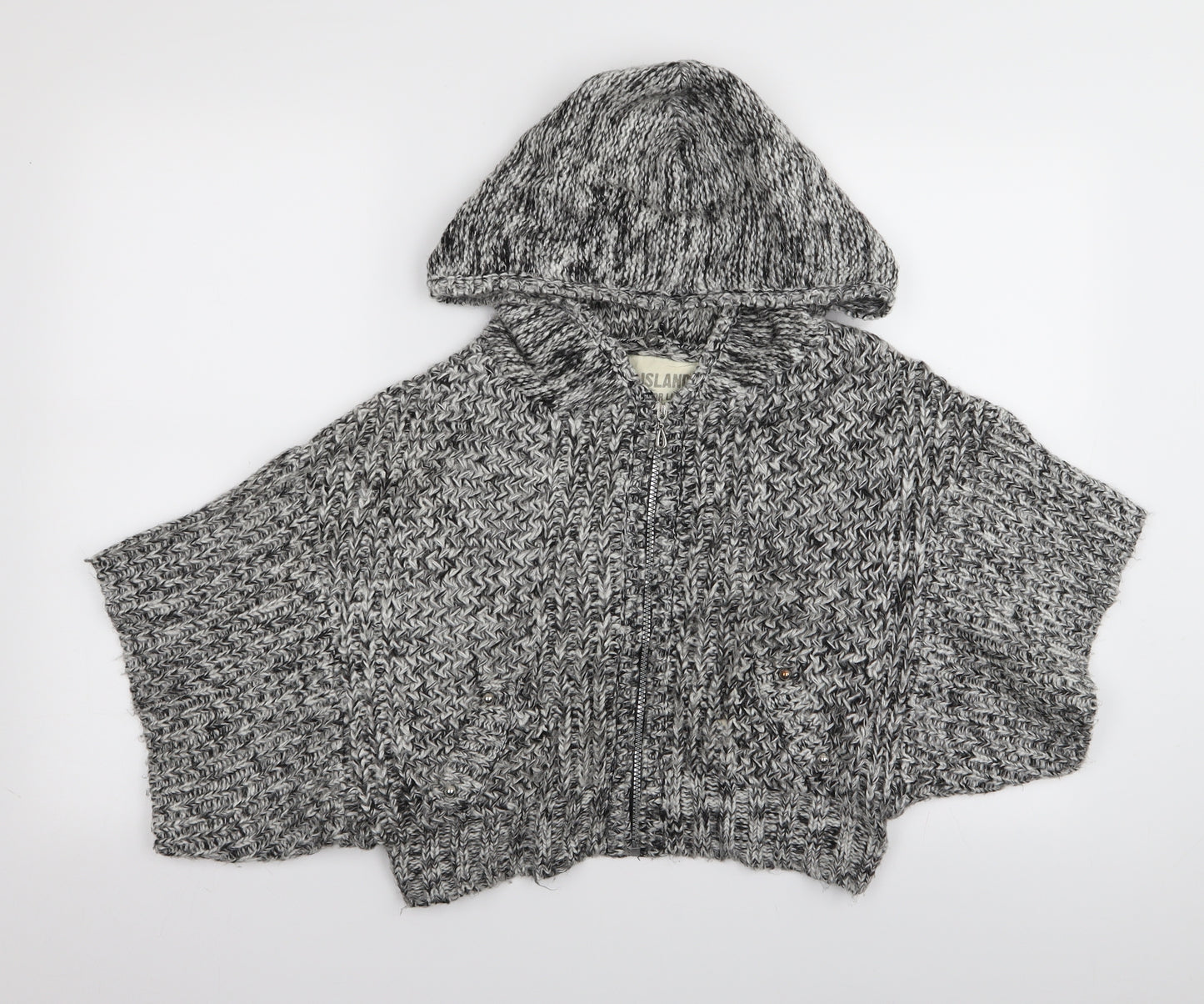 River Island Womens Grey   Full Zip Jumper Size 12