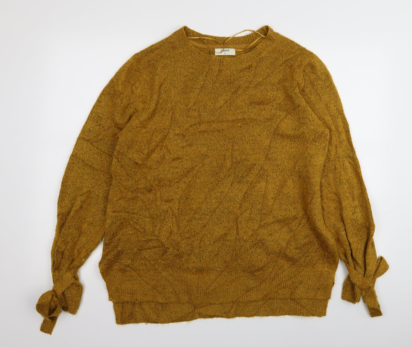 Papaya Womens Yellow   Pullover Jumper Size M
