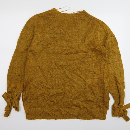 Papaya Womens Yellow   Pullover Jumper Size M