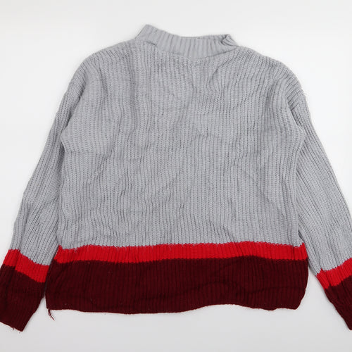 Missguided Womens Multicoloured   Pullover Jumper Size 10