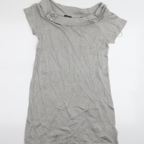 River Island Womens Silver   A-Line  Size 12