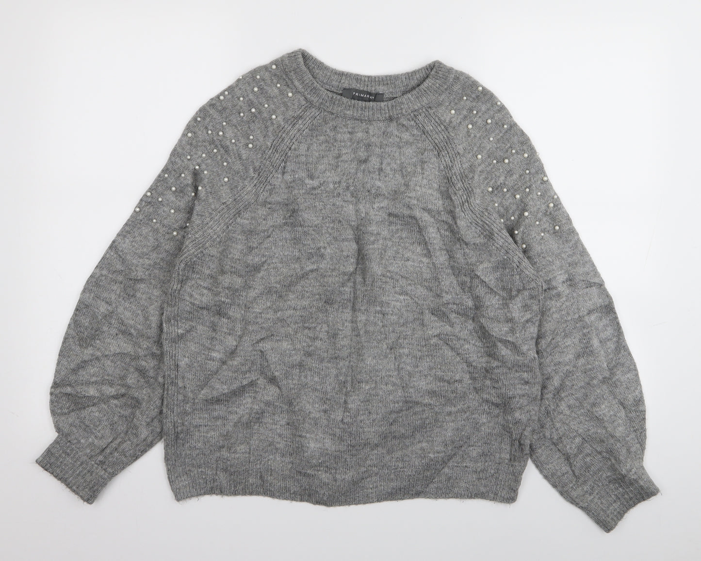 Primark Womens Grey   Pullover Jumper Size 12