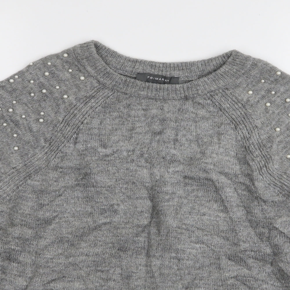 Primark Womens Grey   Pullover Jumper Size 12