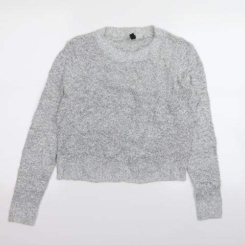 H&M Womens Grey   Pullover Jumper Size S
