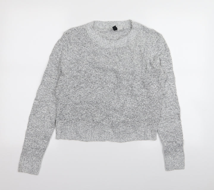 H&M Womens Grey   Pullover Jumper Size S