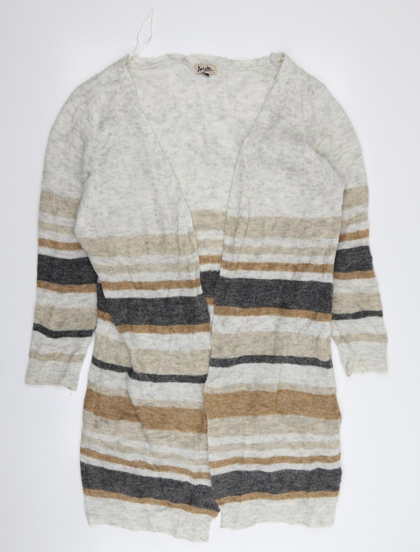 arista Womens Multicoloured Striped  Cardigan Jumper Size 14