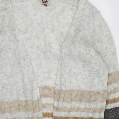 arista Womens Multicoloured Striped  Cardigan Jumper Size 14