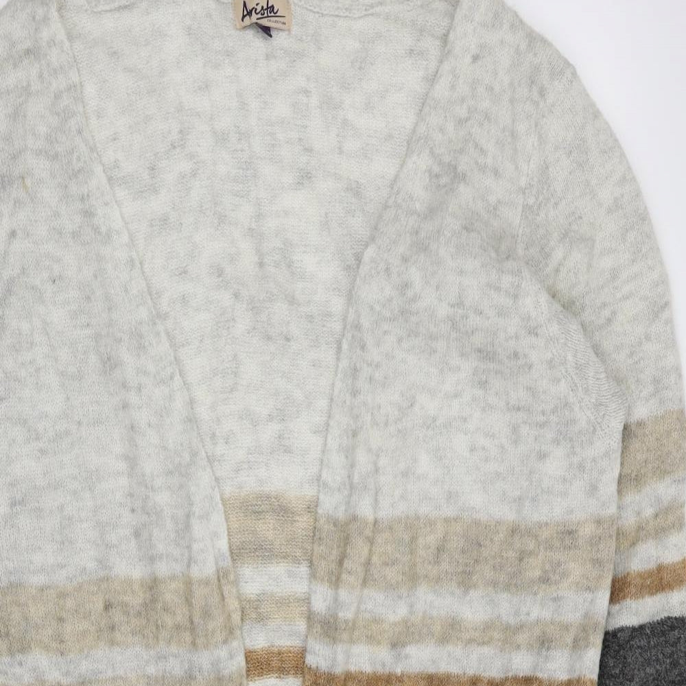 arista Womens Multicoloured Striped  Cardigan Jumper Size 14