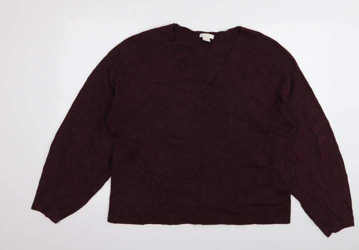 H&M Womens Red   Pullover Jumper Size M
