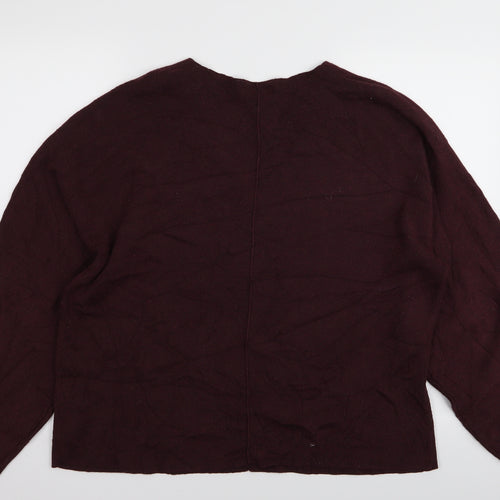 H&M Womens Red   Pullover Jumper Size M