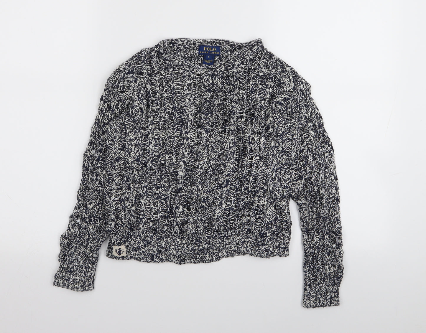 Polo Ralph Lauren Boys Blue   Pullover Jumper Size 6 Years