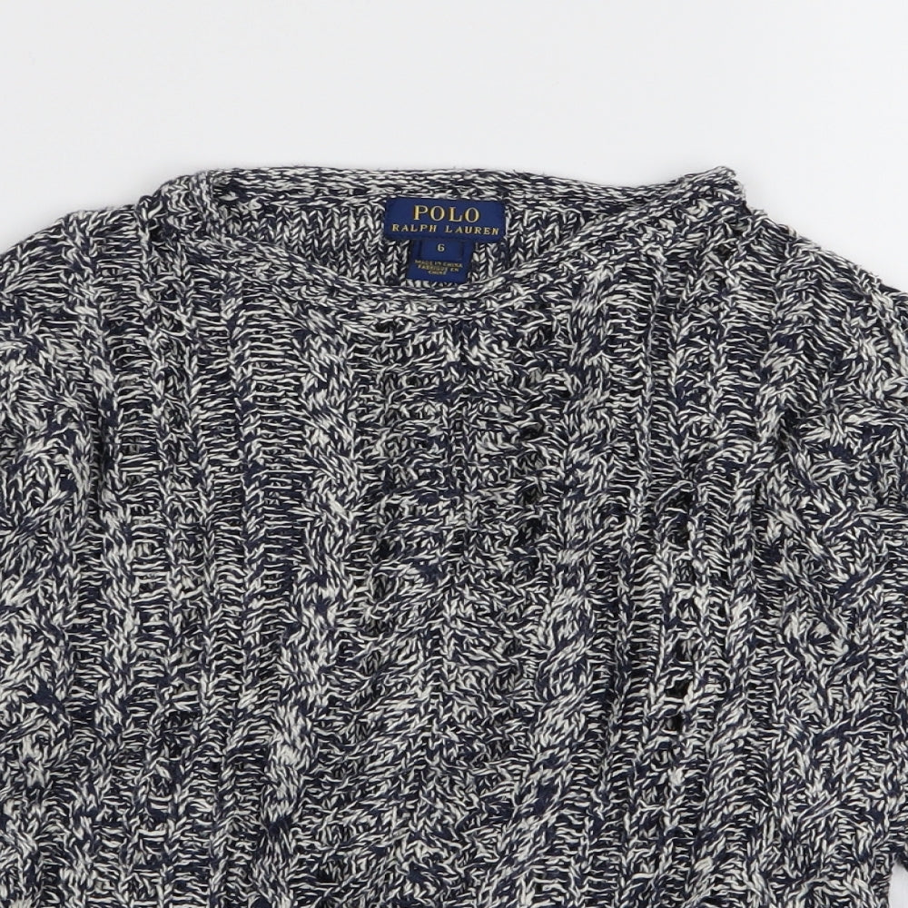 Polo Ralph Lauren Boys Blue   Pullover Jumper Size 6 Years