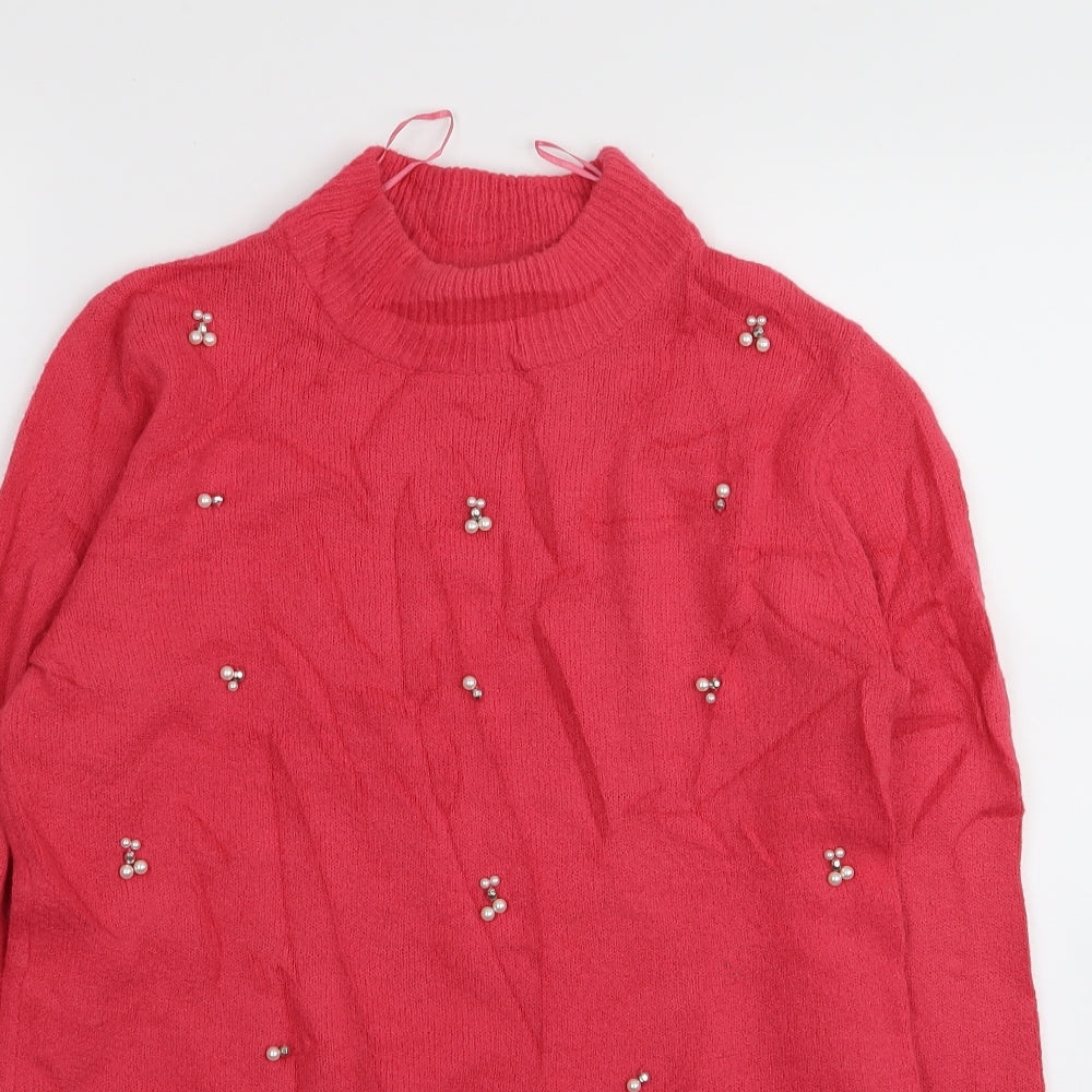 Papaya Womens Pink   Pullover Jumper Size S