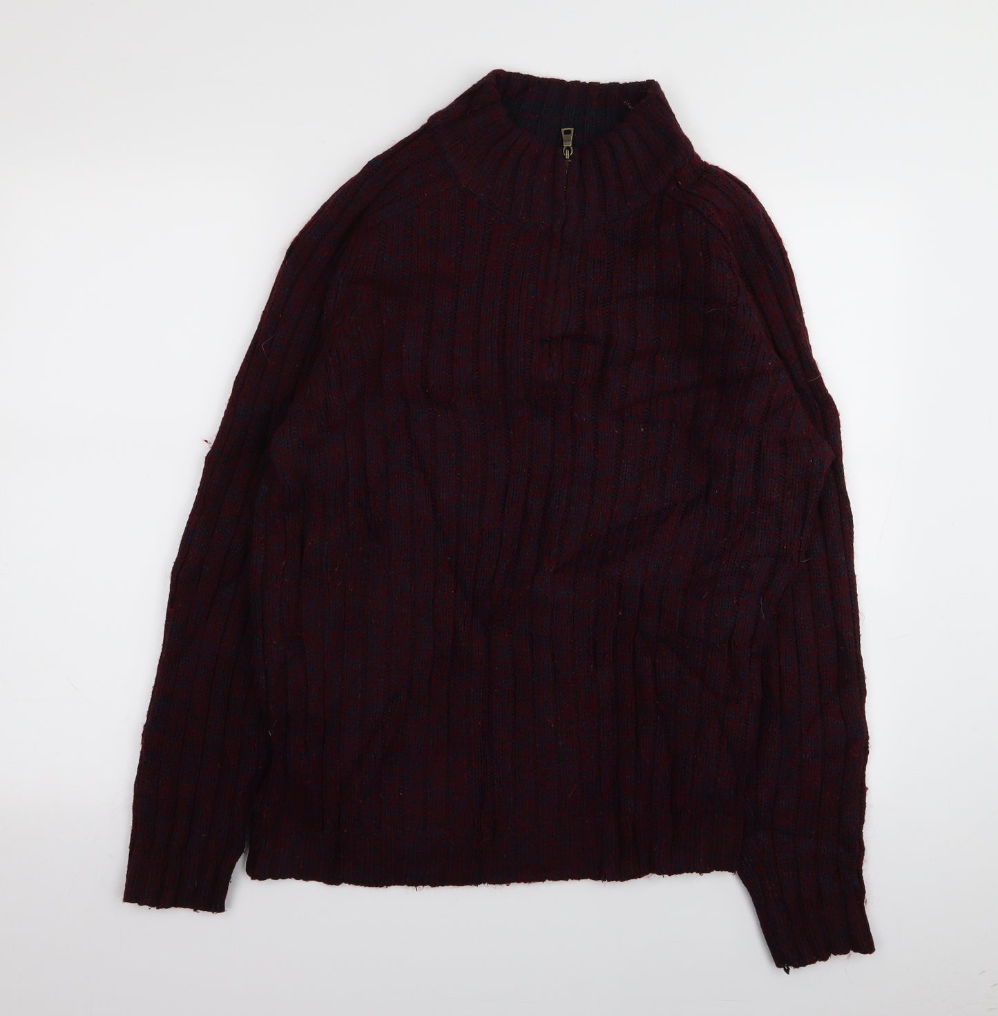 M&S Mens Red   Pullover Jumper Size M