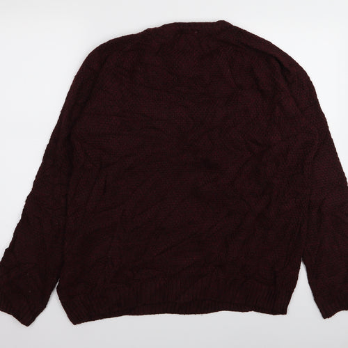 Easy Mens Red   Pullover Jumper Size L