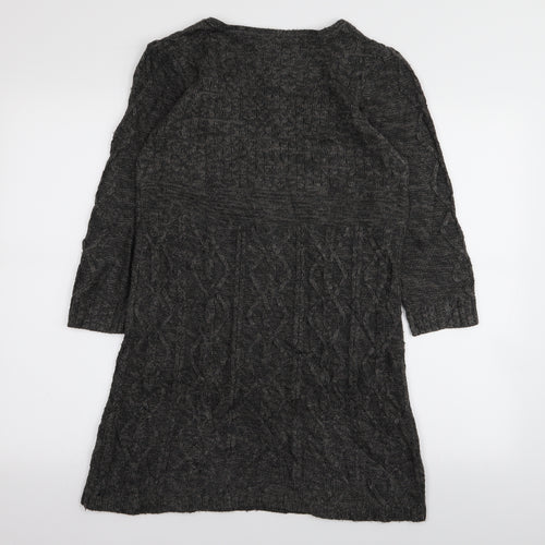 Debenhams Womens Grey   Jumper Dress  Size 12