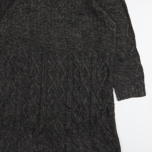 Debenhams Womens Grey   Jumper Dress  Size 12