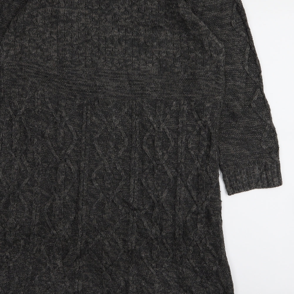 Debenhams Womens Grey   Jumper Dress  Size 12