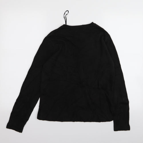 M&S Womens Black   Pullover Jumper Size 10