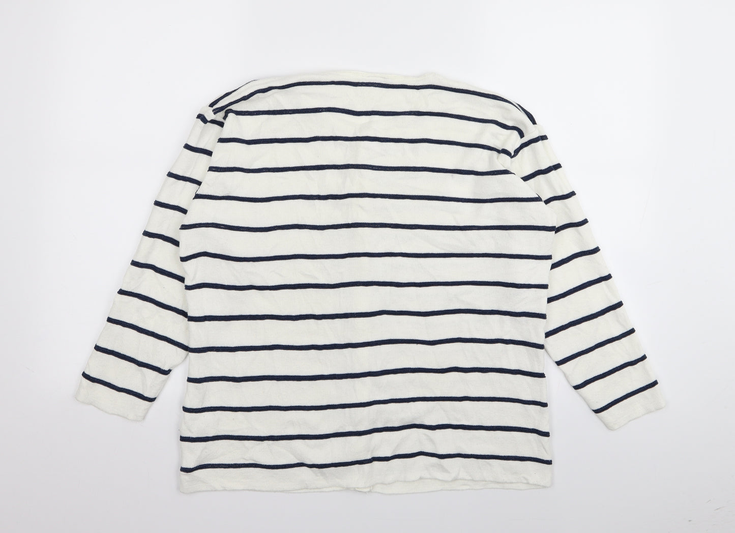 C&A Womens Multicoloured Striped  Cardigan Jumper Size L