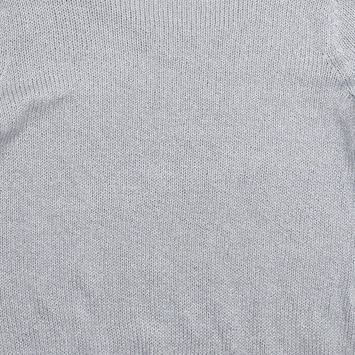 BHS Womens Silver  Knit Pullover Jumper Size 16