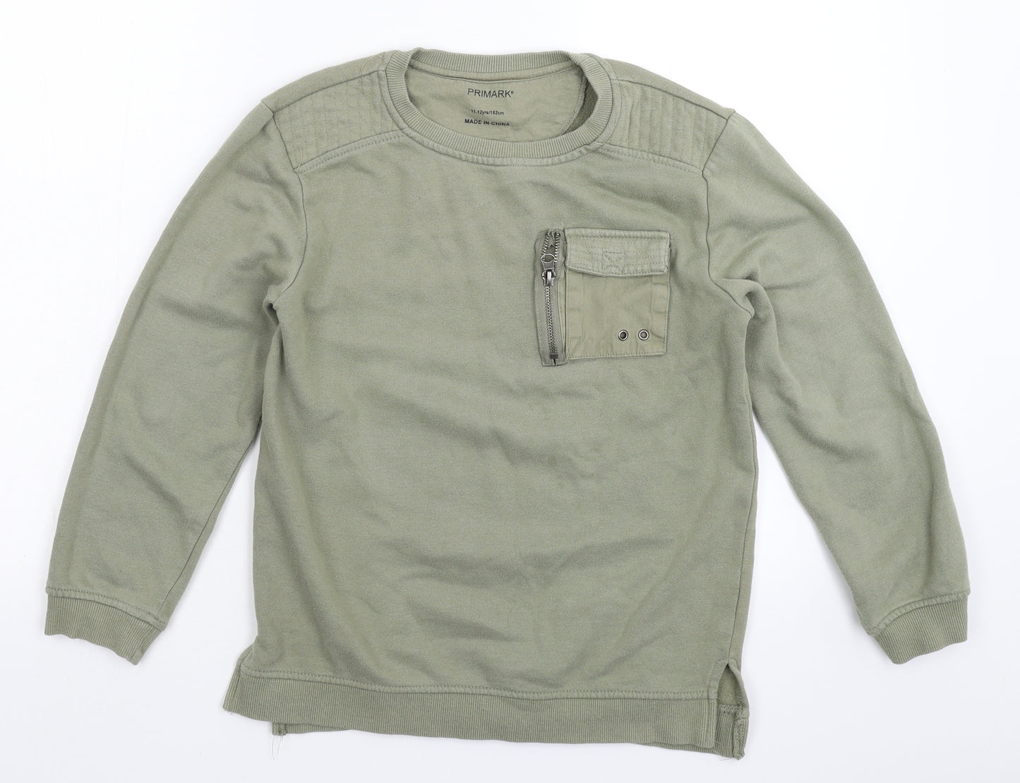 Primark Girls Green   Pullover Sweatshirt Size 11-12 Years