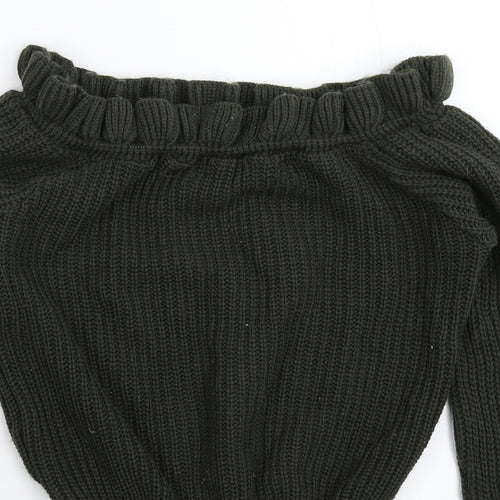 Select Womens Green  Knit Pullover Jumper Size 10