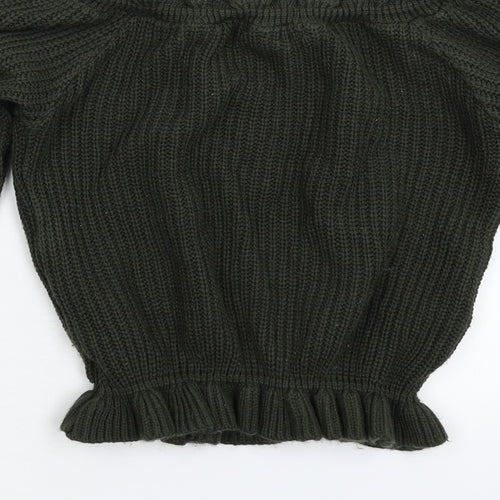 Select Womens Green  Knit Pullover Jumper Size 10