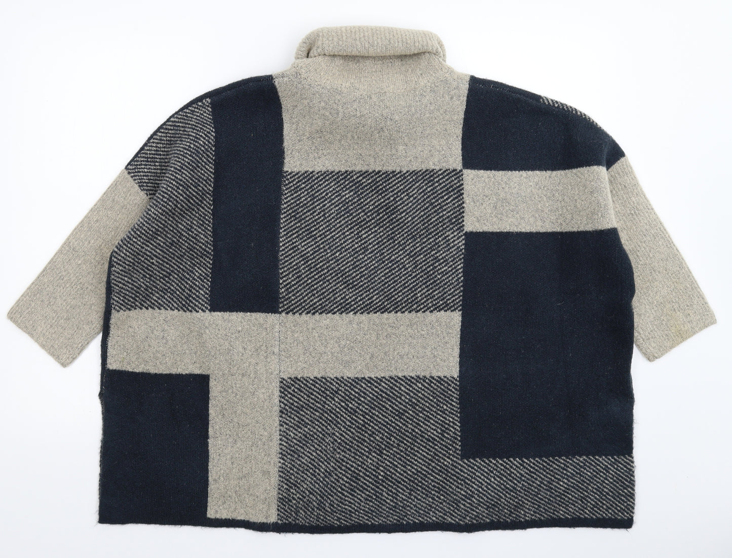 TU Womens Multicoloured Geometric Knit Pullover Jumper Size M