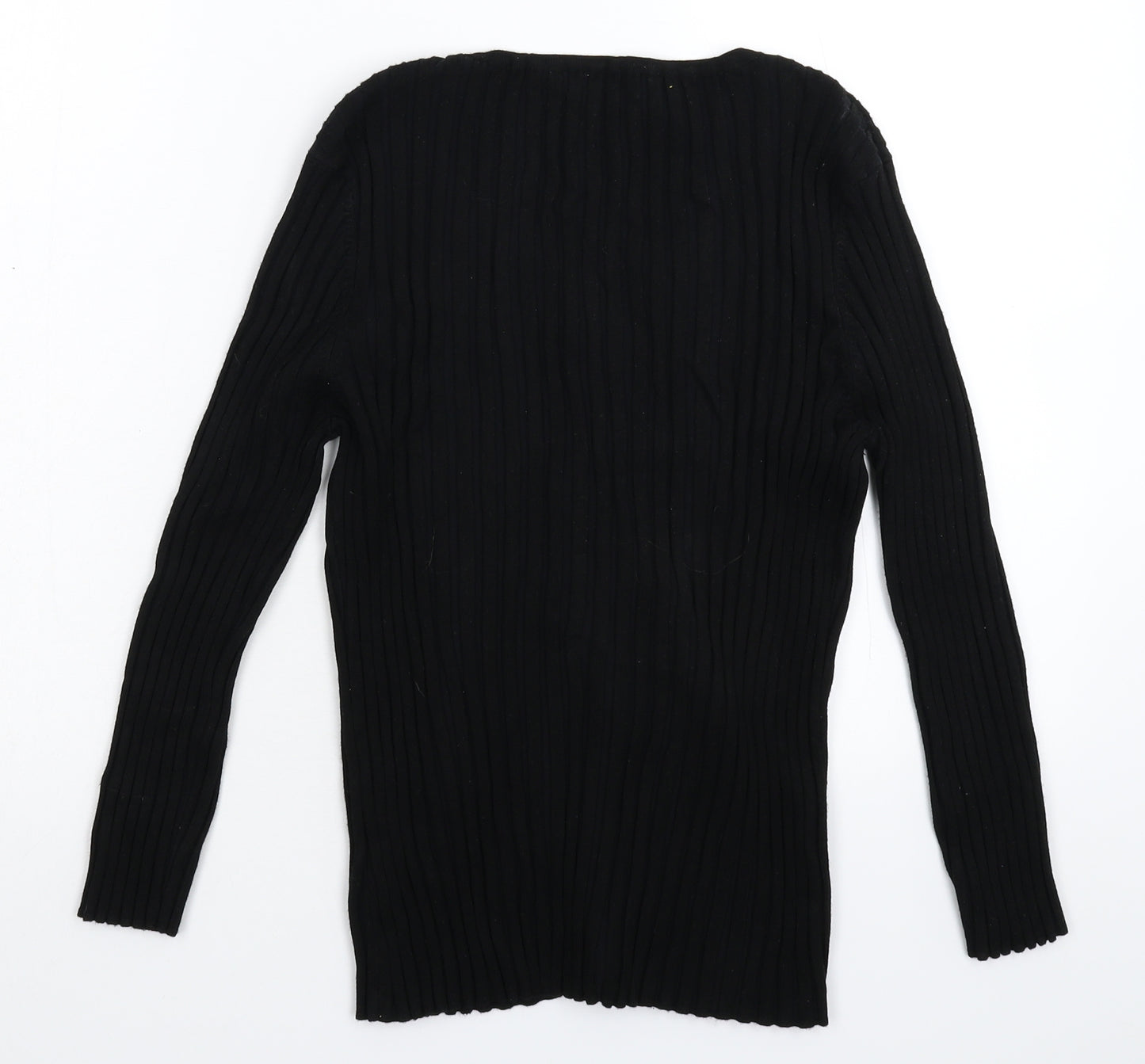 Precis Womens Black  Knit Cardigan Jumper Size M