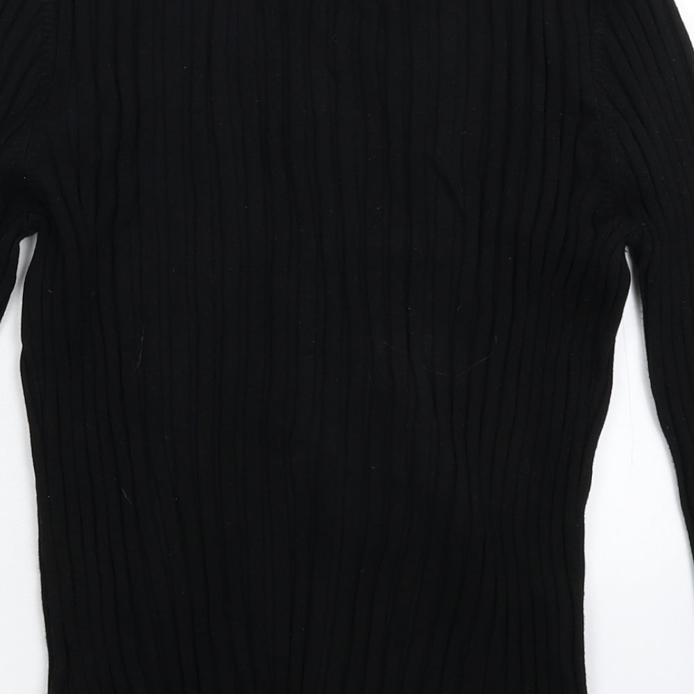 Precis Womens Black  Knit Cardigan Jumper Size M