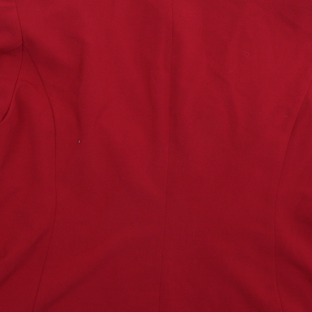 Marks and Spencer Womens Red   Jacket Suit Jacket Size 16